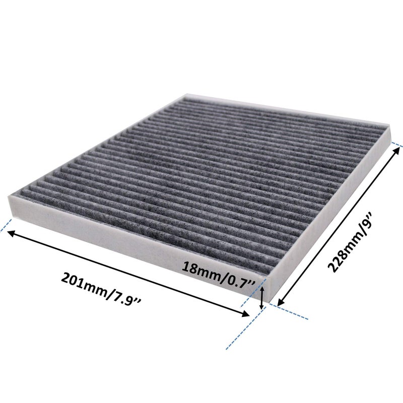 FUN-DRIVING FD709 Cabin Air Filter for Accent/Genesis Coupe/Tucson/Veloster/Forte/Forte Koup/Rio/Rio5/Rondo/Sportage,Replace CP709,CF10709/087902E200 - Image 2